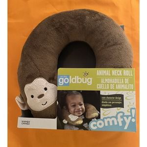 On the Goldbug™ Monkey Animal Neck Roll Travel‎ Pillow, Toddler Neck Support